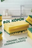 Parex Klasik Oluklu Sünger 5'li