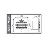 HOROZ Aspiratör Plastik 20cm