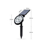 CATA Solar Led Çim Armatörü IP64 18W Amber