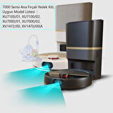 Philips Homerun 7000 Uyumlu Robot Süpürge Yedek Set – 2 Filtre + Ana Fırça + Yan Fırça – XU7000