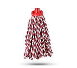 Elmop PM02 Yedek Islak Vidalı Mop Paspas Püskül Ucu - Pamuklu Mikrofiber İpli Mop Yedeği Başlığı