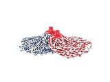 Elmop PM02 Yedek Islak Vidalı Mop Paspas Püskül Ucu - Pamuklu Mikrofiber İpli Mop Yedeği Başlığı