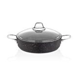 Falez Black Line 28 cm Alüminyum Karnıyarık Tenceresi