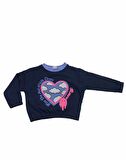 Winimo Sweatshirt Blue Sky White Cloud Baskılı Lacivert