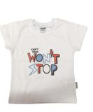 Winimo T-Shirt Wontstop Baskılı Beyaz