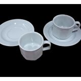 Güral Porselen Otel 12 Kişilik Köşeli Çay Fincan Takımı KO02CT