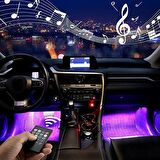 Araç İçi Ayak Altı 12 Led Müziğe Duyarlı Oto Animasyon Led Lambası