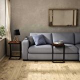 Woodesk Masif Ağaç Ceviz Renk 40x40 Yan Sehpa CPT2014-40