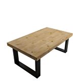 Woodesk Masif Ağaç Natural Renk 100x60 Orta Sehpa CPT2840-100