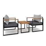 Woodesk Nature Bahçe Takımı 1+1+Sehpa CPT5504-70