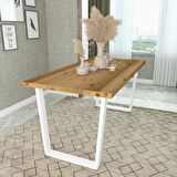 Woodesk Tuana Masif Natural Renk 180x80 Yemek Masası CPT7298-180