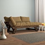 Woodesk Adalar Masif Ceviz-Camel Renk 2li Kanepe CPT8119-210