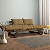 Woodesk Adalar Masif Ceviz-Camel Renk 2li Kanepe CPT8119-210