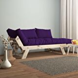 Woodesk Adalar Masif Natural-Mor Renk 2li Kanepe CPT8124-210