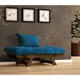 Woodesk Adalar Masif Ceviz-Mavi Renk Berjer CPT8136-140