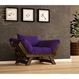 Woodesk Adalar Masif Ceviz-Mor Renk Berjer CPT8137-140
