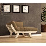 Woodesk Adalar Masif Natural-Camel Renk Berjer CPT8142-140