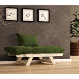 Woodesk Adalar Masif Natural-Yeşil Renk Berjer CPT8150-140