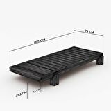Woodesk Arin Masif Ceviz-Lacivert Renk Sedir CPT8382-200 