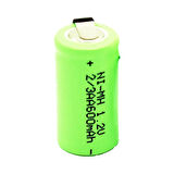 1.2 VOLT 600 MAH NI-MH 2/3AA ŞARJ EDİLEBİLİR PUNTALI LİTYUM PİL (44DEX34)