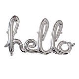Gümüş Hello Folyo Balon