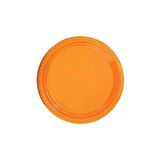 Turuncu Plastik Tabak 22 cm