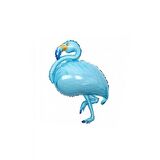 Flamingo Temalı Folyo Balon Mavi