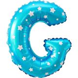 G Harf Mavi Folyo Balon 16 inç 40 cm
