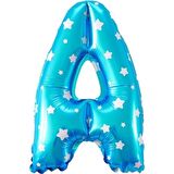 A Harf Mavi Folyo Balon 16 inç 40 cm