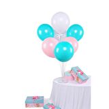 7 li Balon Demeti Pembe Beyaz Mint Yeşili Balon