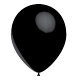 100 lü Pastel Siyah Balon 12 inç