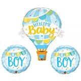 Welcome Baby Folyo Balon Mavi