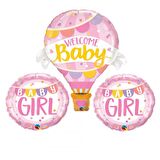 Welcome Baby Folyo Balon Pembe