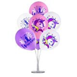 7 li Balon Demeti Unicorn