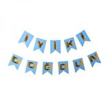 Mavi Üzeri Gold Balık Sırtı Banner