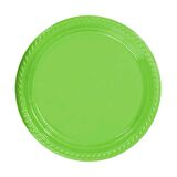 Yeşil Plastik Tabak 22 cm
