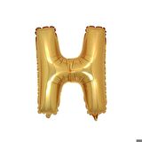 H Harf Altın Folyo Balon 34 inc 80 cm