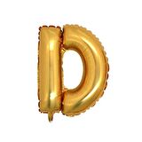 D Harf Altın Folyo Balon 40 inc 100 cm
