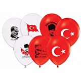 Atatürk-Bayrak Baskılı Balon