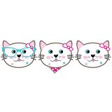 Sevimli Kedi Temalı Karton Maske 6 lı