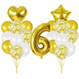 6 Yaş Gold Balon Seti