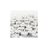 Beyaz Tealight Mum 50 Adet