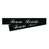 Team Bride Gümüş Yazılı Siyah Kuşak
