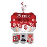29 Ekim Cumhuriyet Bayramı Süslemesi (Asmalı Tavan Süsü)
