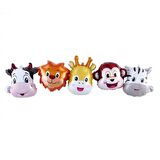 5 li Safari Hayvanları Birleşik Folyo Balon 100x20 cm