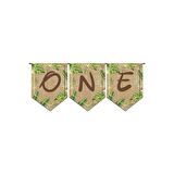 One 1 Yaş Bayrak Banner