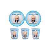 Patron Bebek Baby Boss Karton Tabak Bardak 8 Kişilik