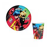Miraculous Super Heroez Karton Tabak Bardak 8 li