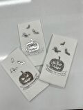 Gümüş Yaldızlı Beyaz Happy Halloween Peçete 16 lı