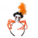 Halloween Taç İskelet figürlü Tüylü
